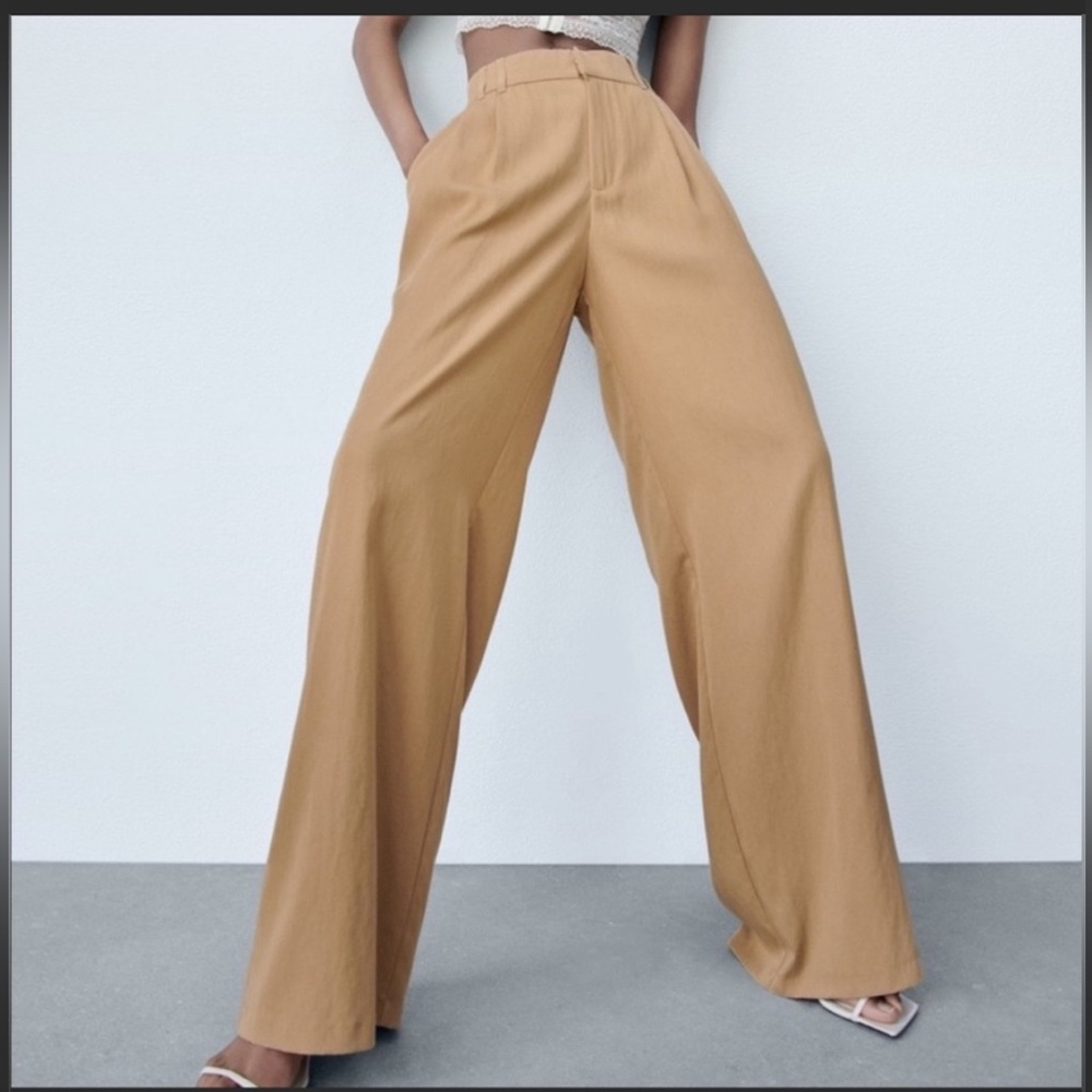 Zara full length pants, flowy designer like